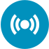 Icon Notruf- und Serviceleistelle in blau