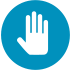 Icon Sicherheitsdienst in blau